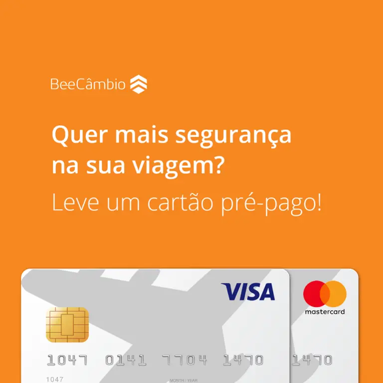 Travel Card Pré-Pago disponível na BeeCâmbio