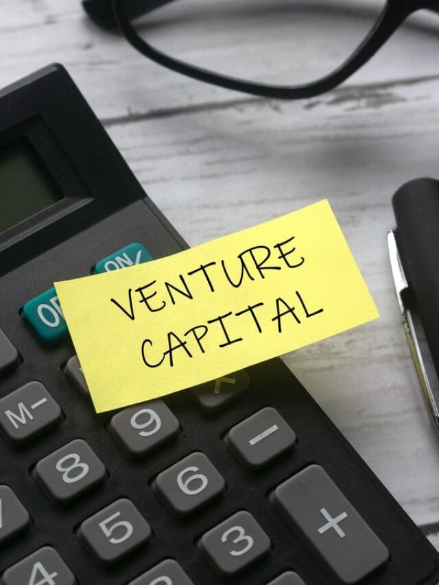 Calculadora com a palavra Venture Capital escrita