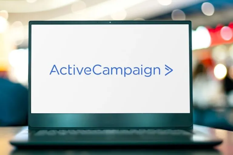 ActiveCampaign aberto no computador.