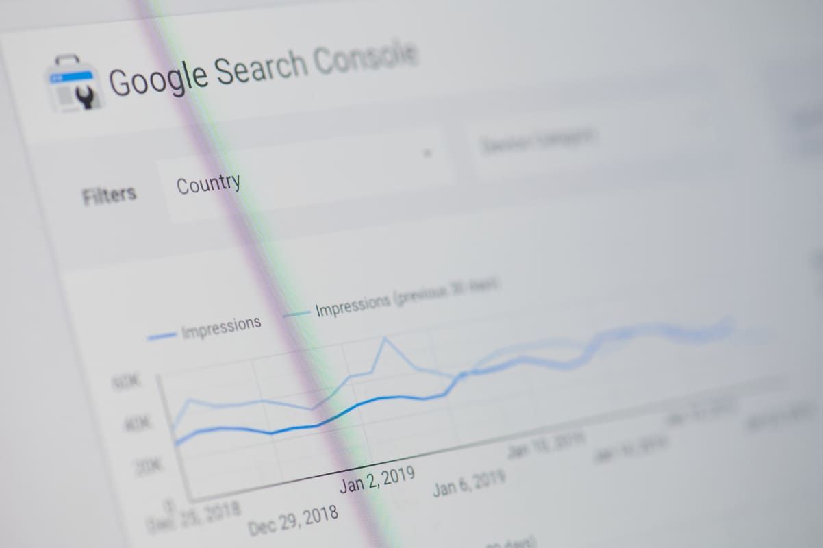 Imagem mostra página do Google Search Console.