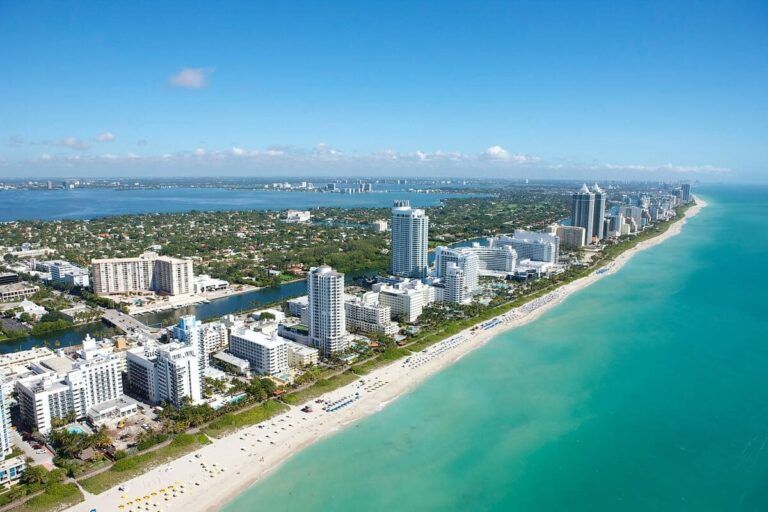 Vista área da cidade de Miami.