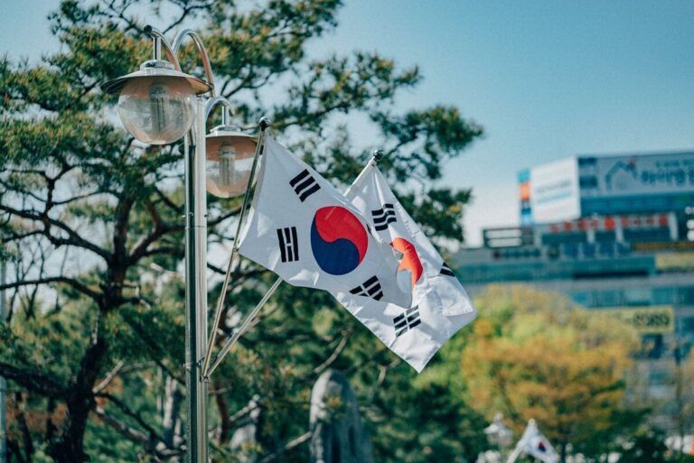 Imagem da bandeira da Coreia do Sul para falar sobre o TOPIK