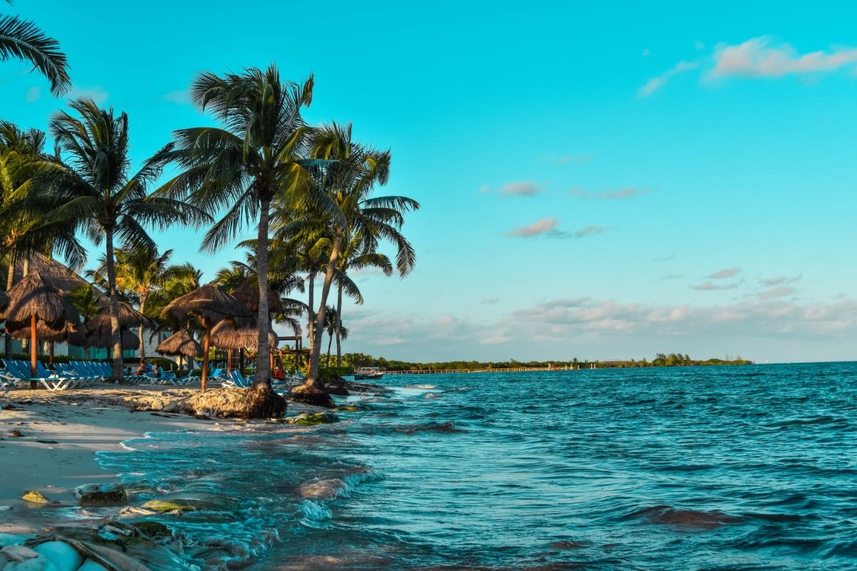 Paisagem turística de Caribe