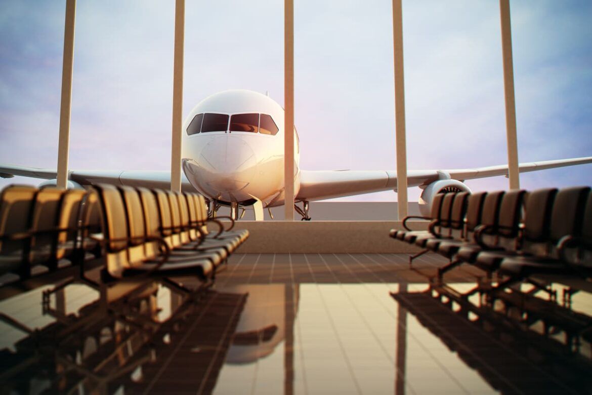 Foto de aeroporto para falar sobre como usar milhas.