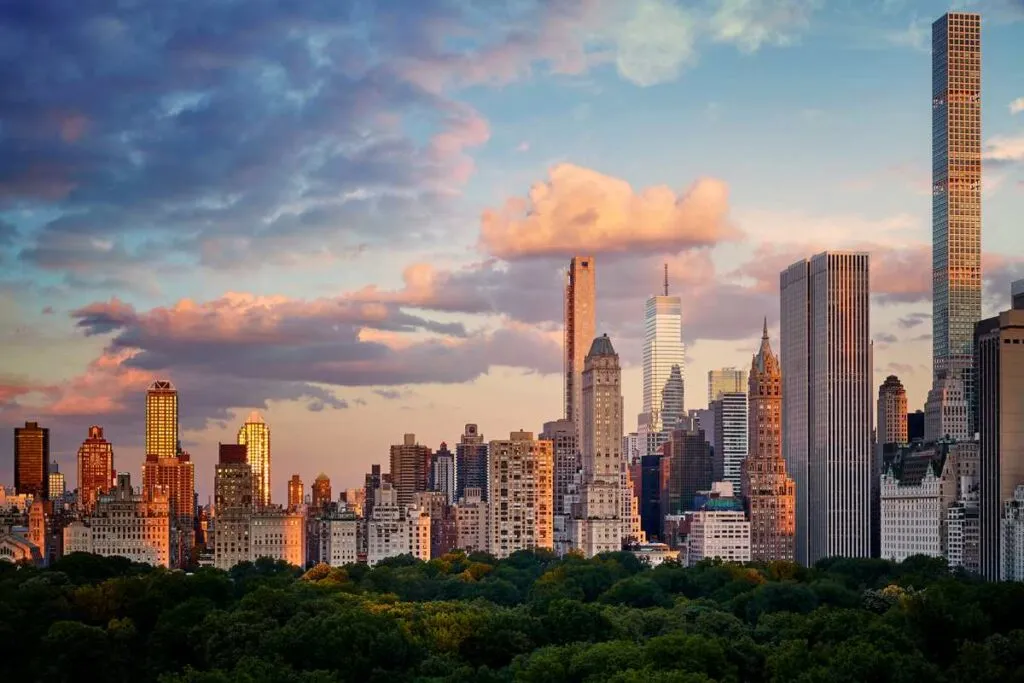 Visão panorâmica do Upper East Side em Nova York