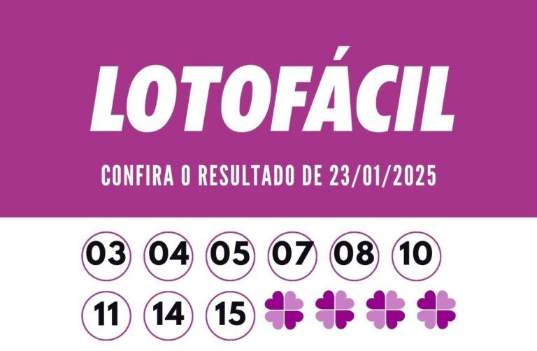 Resultado Lotofácil 3275 de hoje, sábado (21): prêmio de R$ 1,7 milhão