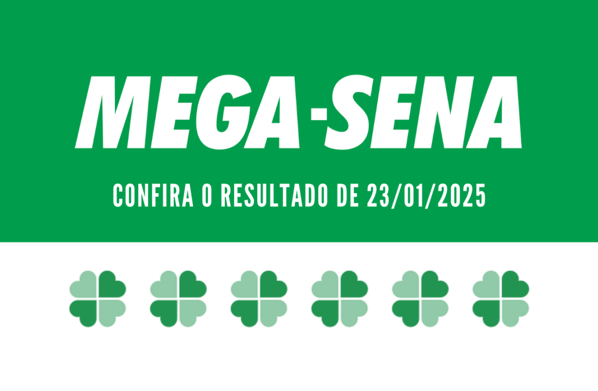 Resultado da Mega-Sena 2819: O sorteio desta quinta-feira, 23/01/2025, traz um prêmio estimado em R$ 10 milhões para quem acertar as 6 dezenas sorteadas.