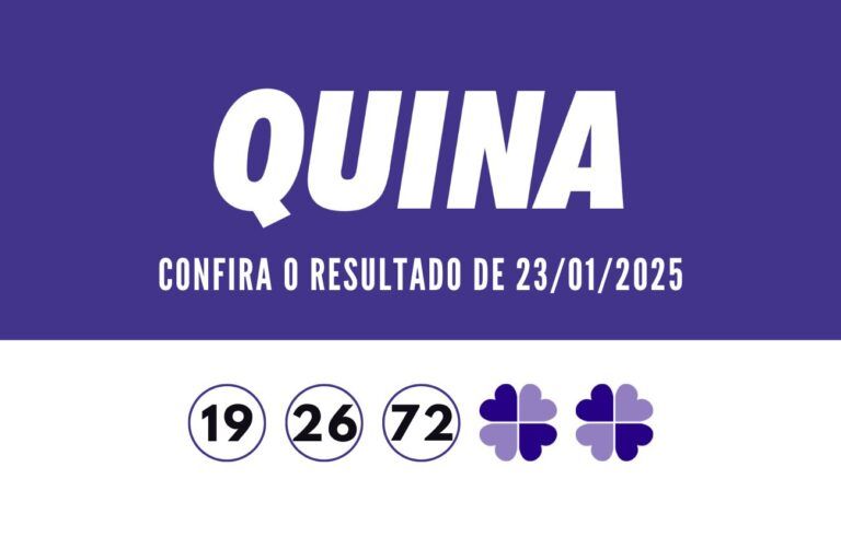 Resultado Quina 6639: com prêmio de R$ 600 mil, confira os números sorteados hoje, quinta (23)