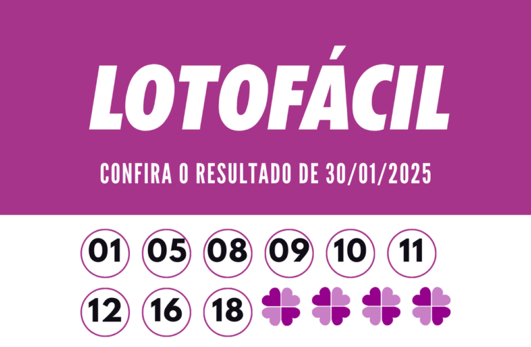 Resultado Lotofácil 3307: com prêmio de R$ 1,7 milhão, confira os números sorteados hoje, quinta-feira (30)