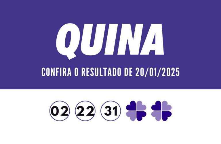 Resultado Quina 6636 de hoje, segunda-feira (20): prêmio de R$ 16 milhões