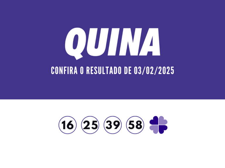 Resultado Quina 6649: com prêmio de R$ 3,3 milhões, confira os números sorteados hoje, terça-feira (04)