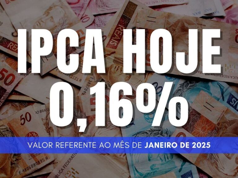 IPCA hoje e o acumulado de 2025