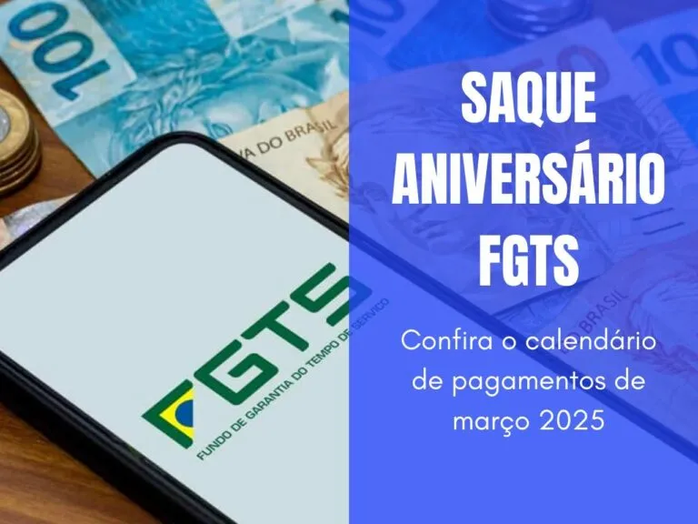 O saque-aniversário do FGTS começa a ser pago nesta quinta, com valores de até R$ 3 mil liberados em março